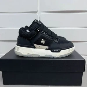 Imported Amiri Ma 2 Low Top Black Shoes For Men (SW5737) - 7a first copy shoes | Buy Online at Best Price