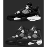 Imported Jordan Retro 4 Oreo Panda Shoes For Men (BH425) - 7a first copy shoes | Buy Online at Best Price