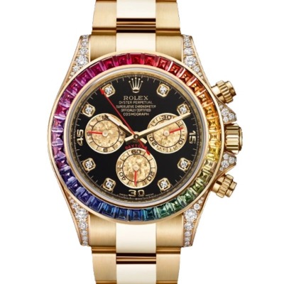 Rolex limited edition timepiece rainbow