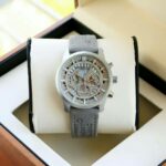 Mont Blanc Grey Chronograph Leather Men’s Watch for Man M1122 Formal Casual - Accessories | Buy Online at Best Price