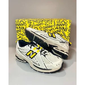 New Balance 1906R X Ganni Egret With Original Yellow Box And Butter Paper Men Shoes (FT726)