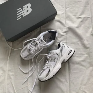 New Balance 530 White Black Shoes For Men (SZ14)