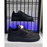 Nike Air Force 1 All Black Glitter Shoes For Men (SL505) - 7a first copy shoes | Buy Online at Best Price