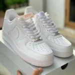 Nike Air Force 1 White Pure Leather Shoes For Men (BOT1865) - 7a first copy shoes | Buy Online at Best Price