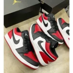 Nike Air Jordan 1 Low Bred Toe Shoes For Men (SL444) - 7a first copy shoes | Buy Online at Best Price