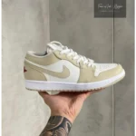 Nike Air Jordan 1 Low SE Sail Rattan University Red Shoes For Men (BOT55) - 7a first copy shoes | Buy Online at Best Price