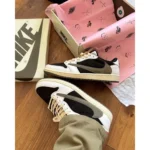 Nike Air Jordan 1 Low X Travis Scott Olive Shoes For Men (BSF352) - 7a first copy shoes | Buy Online at Best Price