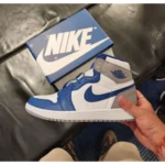 Nike Air Jordan 1 True Blue Semi UA Shoes For Men (BOT53) - 7a first copy shoes | Buy Online at Best Price