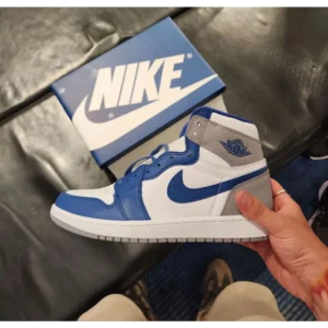 Nike Air Jordan 1 True Blue Semi UA Shoes For Men (BOT53)