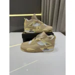 Nike Air Jordan 4 Off White Sail Shoes For Men (LAB445) - 7a first copy shoes | Buy Online at Best Price