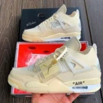 Nike Air Jordan 4 Off White Shoes For Men (SL56) - 7a first copy shoes | Buy Online at Best Price
