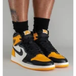 Nike Air Jordan Retro 1 High Taxi Yellow Shoes For Men (SF63) - 7a first copy shoes | Buy Online at Best Price