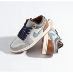 Nike Air Jordan Retro 1 Low Phantom Denim Swoosh Shoes For Men (HS101) - 7a first copy shoes | Buy Online at Best Price