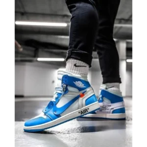 Nike Air Jordan Retro 1 Of_f-White UNC Men Shoes (FT315)