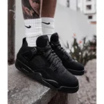 Nike Air Jordan Retro 4 Black Cat Shoes For Men (SZ12) - 7a first copy shoes | Buy Online at Best Price