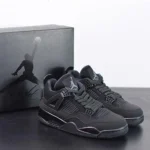 Nike Air Jordan Retro 4 Black Shoes For Men (LAB1732) - 7a first copy shoes | Buy Online at Best Price