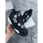 Nike Air Jordan Retro 4 Black White Semi UA Men Shoes (FT728) - 7a first copy shoes | Buy Online at Best Price