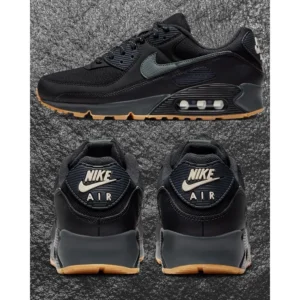 Nike Air Max 90 Black Gum Shoes For Men (LAB1286)