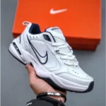 Nike Air Monarch IV White Metallic Silver Men Shoes (FT448) - 7a first copy shoes | Buy Online at Best Price