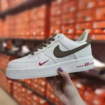 Nike Airforce 1 Mini Red Swoosh Coffee Milk Men Shoes (FT329) - 7a first copy shoes | Buy Online at Best Price