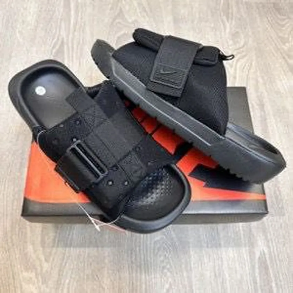 Nike Asuna 3 Slides Adjust Full Black For Men (LAB819)