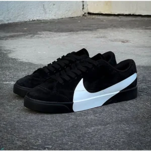 Nike Blazer City Low Black White Shoes For Men (LAB12)