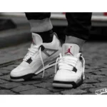 Nike Jordan Retro 4 White Shoes For Men (SW1276) - 7a first copy shoes | Buy Online at Best Price