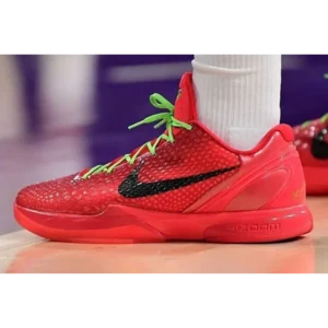 Nike Kobe 6 Red Reverse Grinch Shoes For Men (HS120)