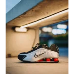 Nike Shox R4 Black Metallic Silver Shoes For Men (BSF613) - 7a first copy shoes | Buy Online at Best Price