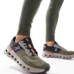 On Cloud Runner 2 Olive Mahogany Shoes For Men (HS19) - 7a first copy shoes | Buy Online at Best Price