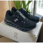 On Running Cloud Cloudsurfer Black Shoes For Men (HS26) - 7a first copy shoes | Buy Online at Best Price