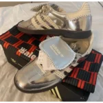 Trendy Adidas Samba X Wales Bonner Silver Shoes For Men (CSO4511) - 7a first copy shoes | Buy Online at Best Price