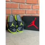 Trendy Air Jordan Hydro 6 Slide Black Volt For Men (BH996) - 7a first copy shoes | Buy Online at Best Price