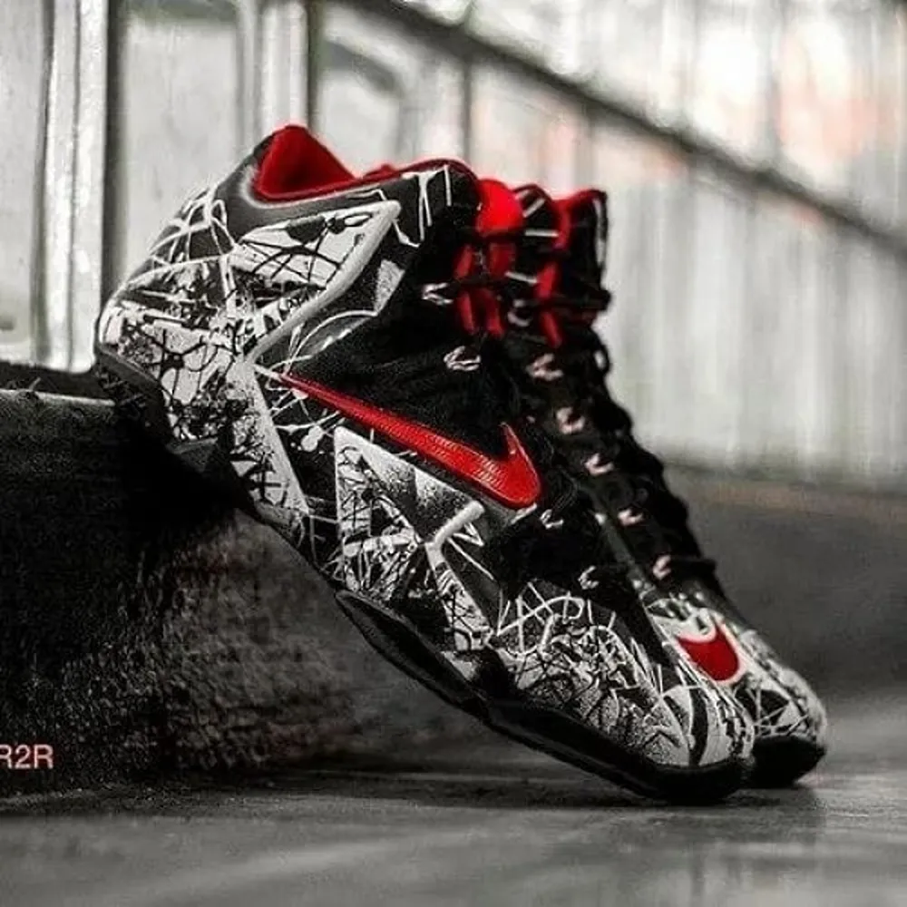 Luxurious Lebron 12 Graffiti Shoes For Men With Brand Box (SUP5657)