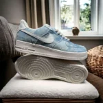 Trendy Nike Air Force 1 Denim Blue Shoes For Men (SW6622) - 7a first copy shoes | Buy Online at Best Price