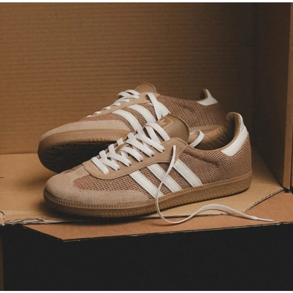 Classy Adidas Samba Cardboard Desert Brown Shoes For Men (SHH07714)
