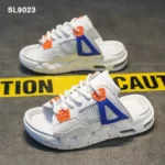 Premium Nike Air Jordan Retro 4 Thunder White Slide For Men (QT319) - 7a first copy shoes | Buy Online at Best Price