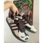 Premium Adidas Samba Notitle Cow Print Brown Shoes For Men (QT320) - 7a first copy shoes | Buy Online at Best Price