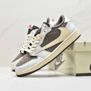 Premium Nike Air Jordan Retro 1 X Travis Scott Reverse Mocha Shoes For Men (HOF842)