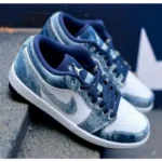 Trendy Air Jordan 1 Low Denim Blue Shoes For Men (CSO4474) - 7a first copy shoes | Buy Online at Best Price