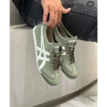 Trendy Onitsuka Tiger Mexico 66 Mental Green Shoes For Men (SHUB527) - 7a first copy shoes | Buy Online at Best Price