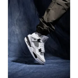 Trendy Nike Air Jordan Retro 4 Military Black Shoes For Men (SW6627)