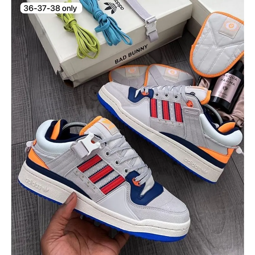 Classy Adidas Bad Bunny X Forum Buckle Low Shoes For Men (SW6235)