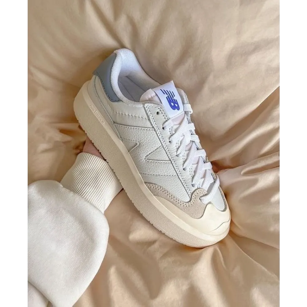 Classy New Balance Ct302 White And Hazy Blue Shoes For Men (SHH07803)