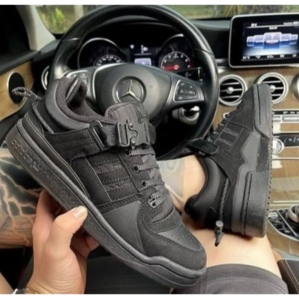Trendy Adidas Fourm Bad Bunny Black Shoes For Men (SHUB530)