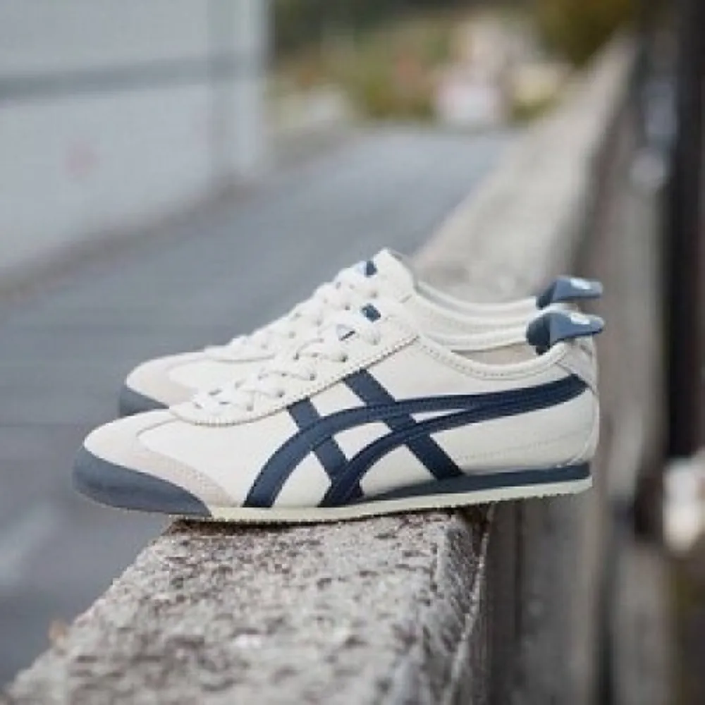 Trendy Onitsuka Tiger Mexico 66 Cream Navy Shoes For Men (SHUB537)