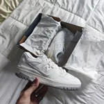 Premium New Balance 550 White Grey Shoes For Men (GF1250) - 7a first copy shoes | Buy Online at Best Price