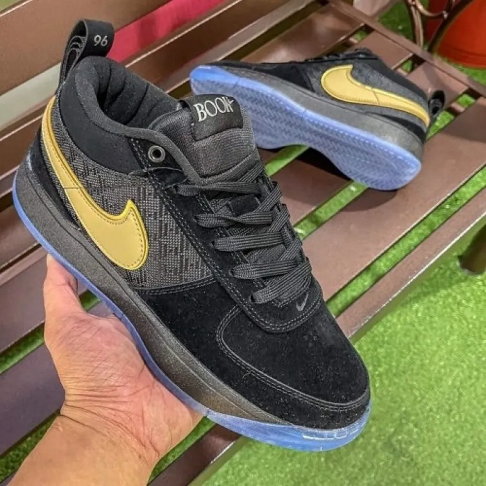 Trendy Nike Book 1 Gold Blue Shoes For Men (CSO4488)