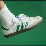 Trendy Adidas Samba White Green Shoes For Men (SHUB542) - 7a first copy shoes | Buy Online at Best Price