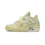 Stylish Air Jordan Retro 4 Off White Sail Shoes For Men (HOF976) - 7a first copy shoes | Buy Online at Best Price